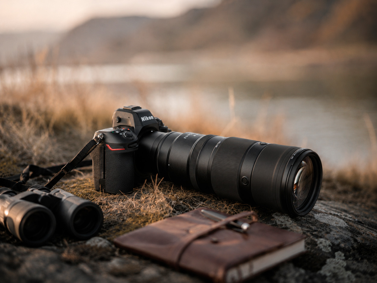 Wildlife photography gear used in the field