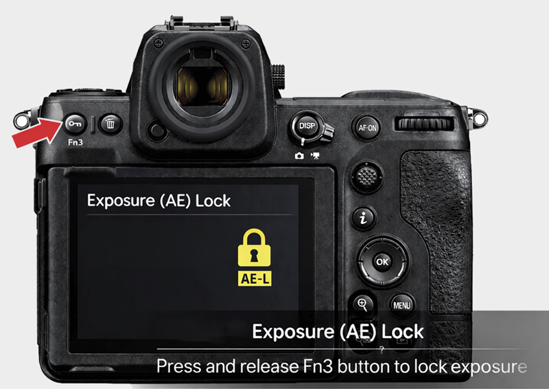 AE Lock example for silhouette photography workflow