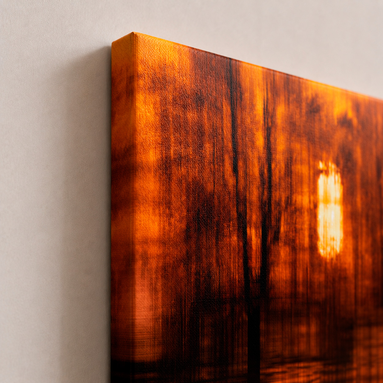 No frame ready to hang canvas print option
